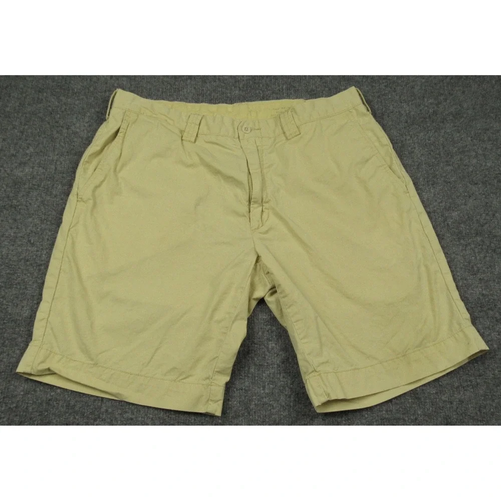 Polo Ralph Lauren Shorts Mens 35x9 Yellow Pima Cotton Sporting Club Chino Preppy
